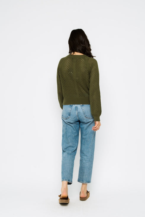 Ellie-Pointelle Pullover